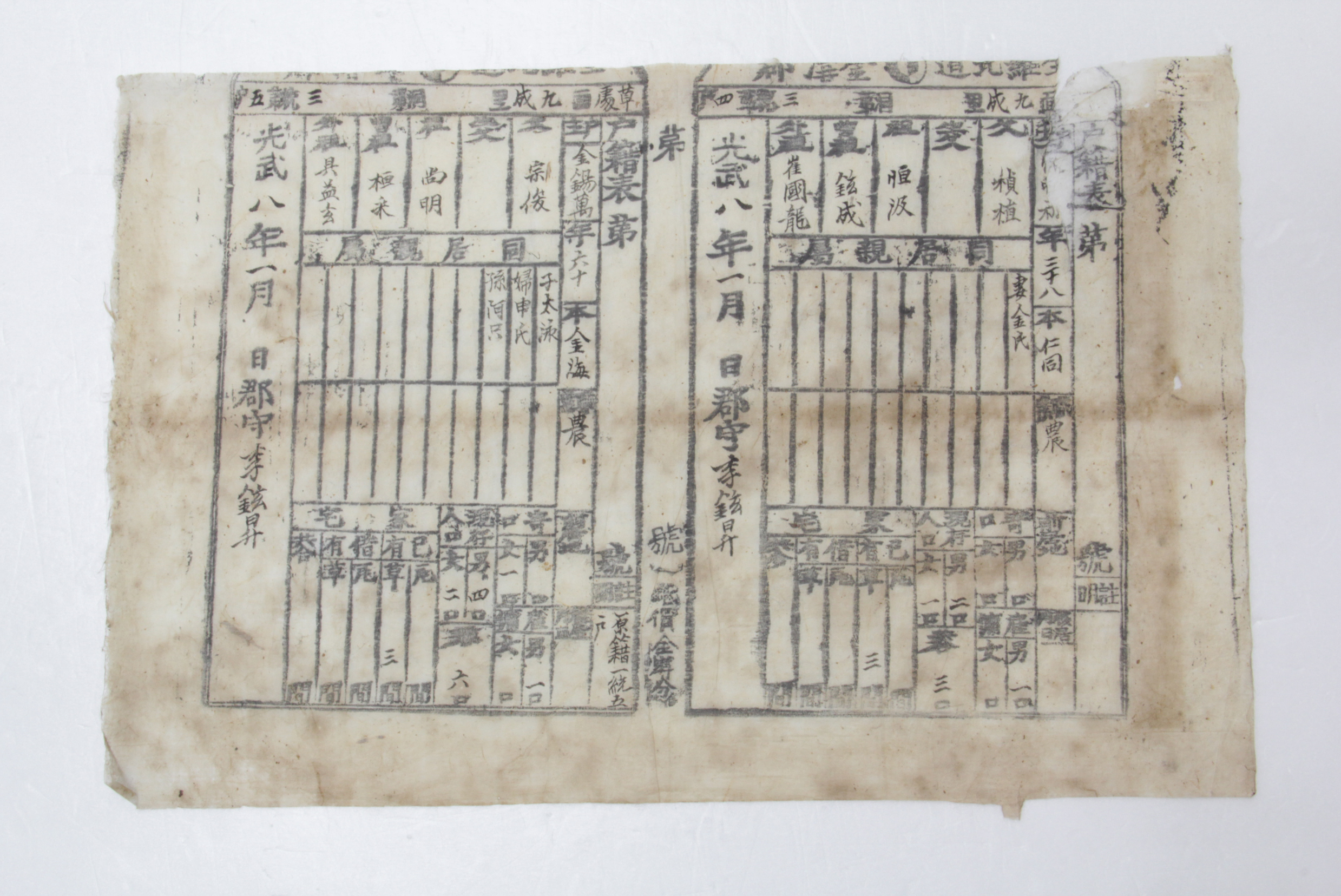 1904년 김석만 호적표 섬네일 파일